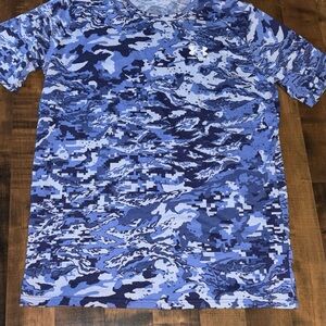Under Armour Blue Camo Short Sleeve Tee